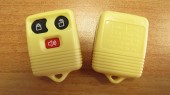 Корпус для ремоута FORD, 3 кнопки, желтый (kf042)