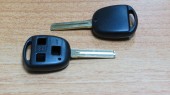 Заготовка ключа зажигания Тойота, Лексус, 3 кнопки, toy48, long (kl035)