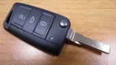 Корпус выкидного ключа VolksWagen Golf, 3 кнопки, тип 1 (kvw036)